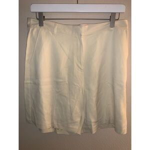 Tommy Bahama 100% Silk Yellow Bermuda Shorts Women’s Size 10